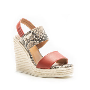 Slingback wedge